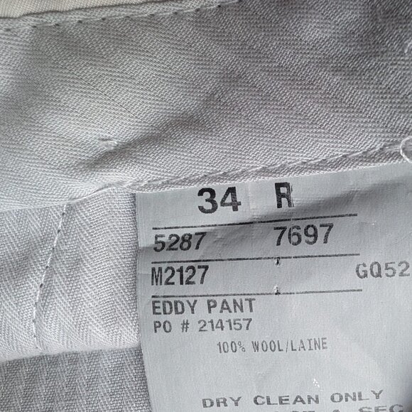 Joseph Abboud Men’s 2-Piece Gray Wool Suit 42R Jacket 34R Pants Union Made Canad - Picture 8 of 15